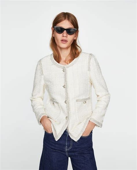 look a like chanel|chanel style jacket zara.